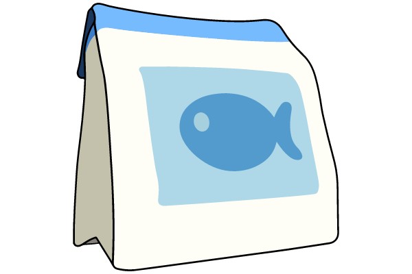 Fish Bait Packet Illustration