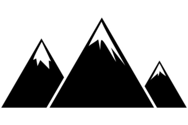 Simplistic Mountain Silhouette
