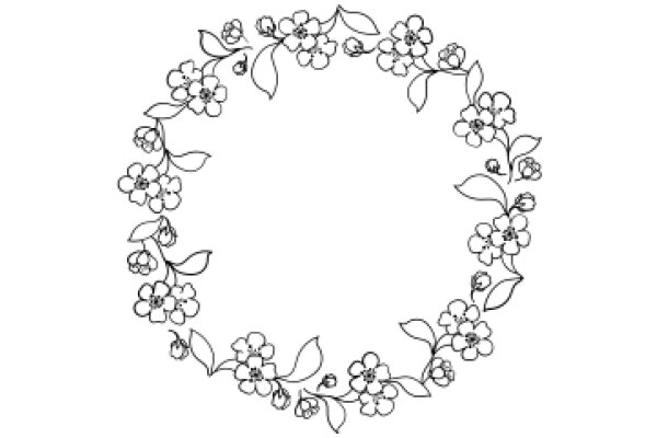 Elegant Floral Border: A Design