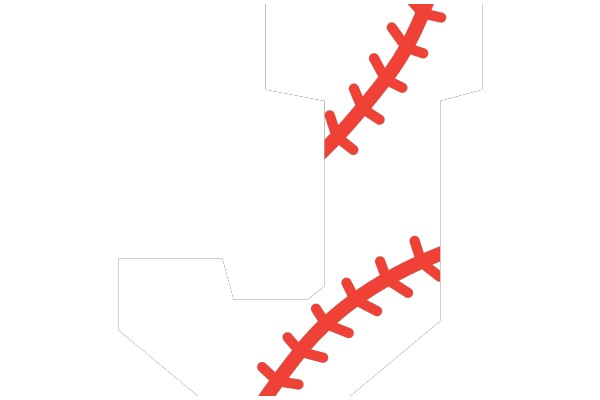 Symbolic 'T' with Red Stitching Marks