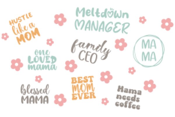A Collection of Moms: A Graphic Design Showcasing the Diverse Roles and Affections of Moms