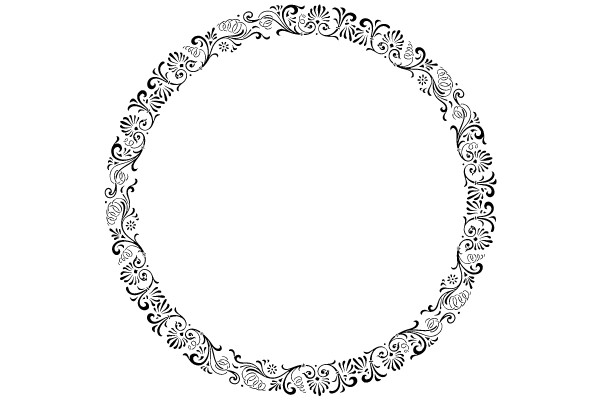 Artistic Vintage Flourish Frame