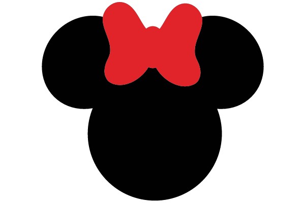 Minnie Mouse Icon with Red Bow