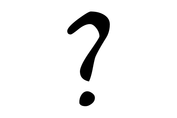 A Large Black Question Mark