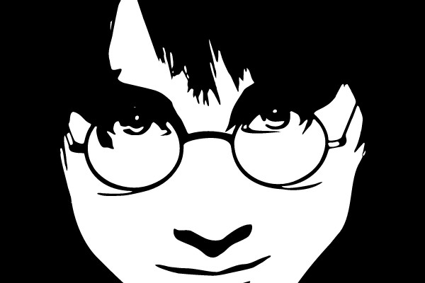 Portrait of a Character with Round Glasses