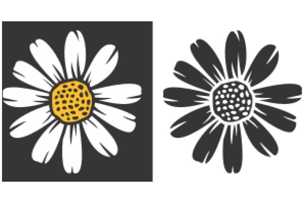 A Pair of Flower Icons