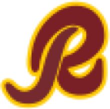 A Blurred Image with a Red Logo