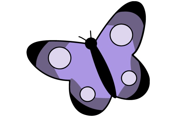 Violet Butterfly Clip Art