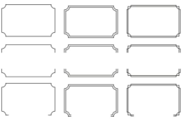 A Collection of Elegant, Empty Rectangles in a Minimalist Style