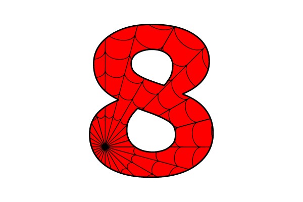 Red Spider Web Number 8