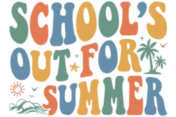 School's Out for Summer: A Colorful Summer Advertisement