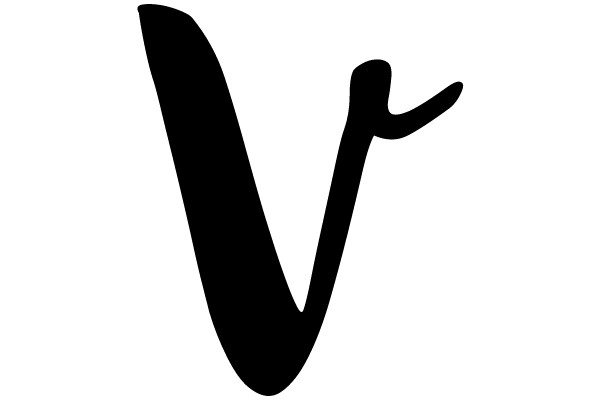 Minimalist Typography: The Letter 'V'