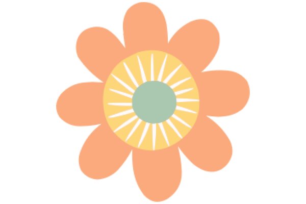Vibrant Flower with a Sun-like Center
