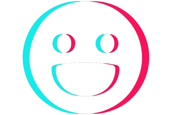 Smiling Face with Colorful Outlines