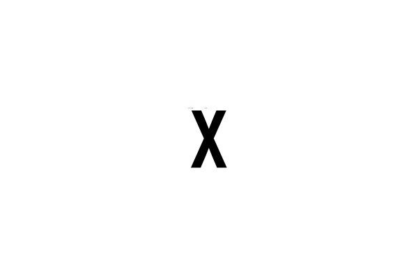 The Black X Symbol