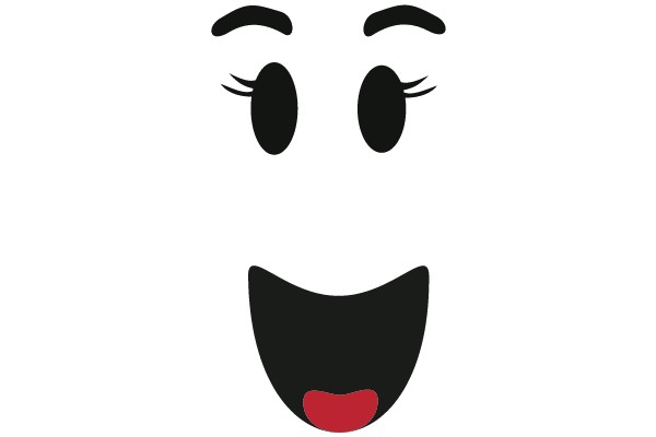 An abstract expression of a smiling face.