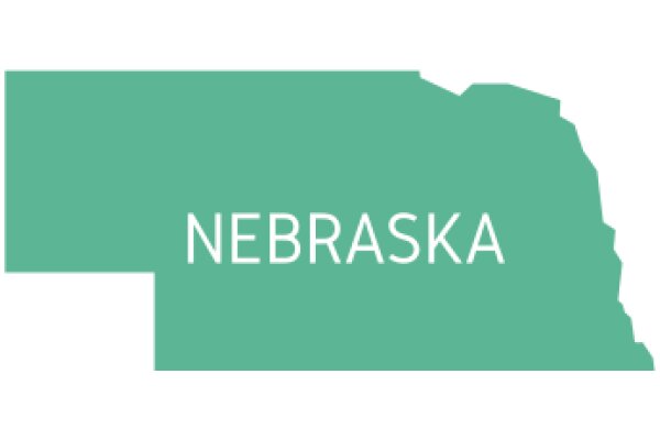 Nebraska State Map with Text