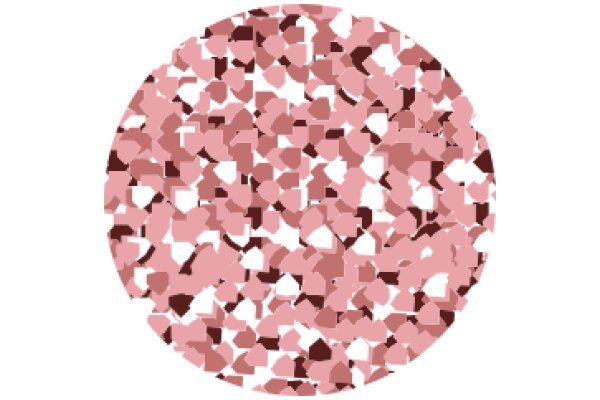 Vibrant Pixel Art: A Close-Up View of a Pink and Brown Pattern
