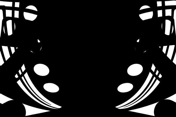 Abstract Tribal Patterned Figure