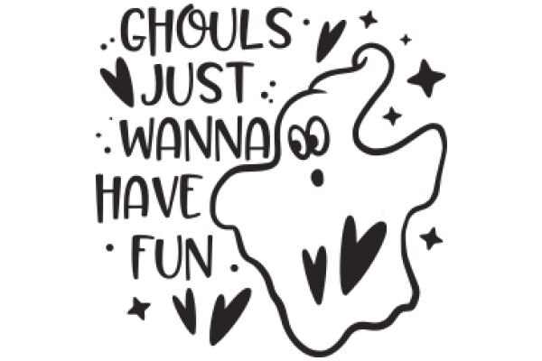 Ghouls Just Want to Have Fun: A Playful Halloween-Themed Poster