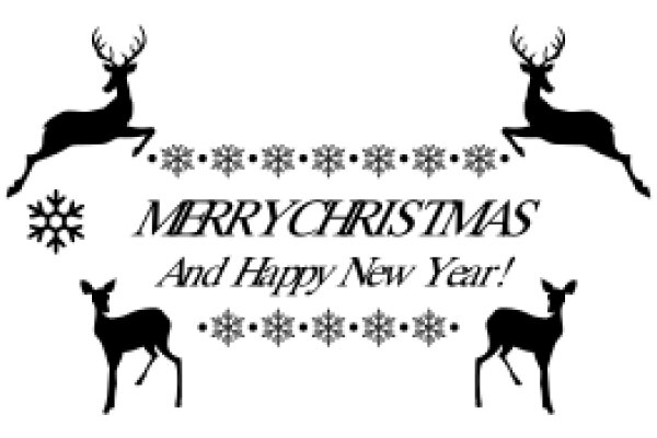 Merry Christmas and Happy New Year! Celebrate the festive season with this charming holiday greeting.