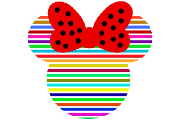 Vibrant Stripes and a Red Ladybug: A Colorful and Playful Design