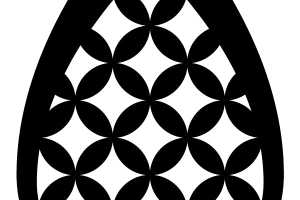 Symmetrical Teardrop Pattern Ornament