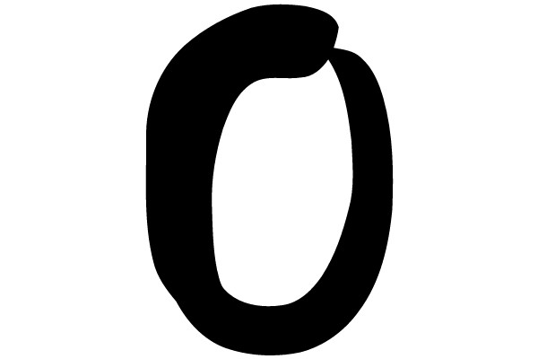 Black Circle on White Background