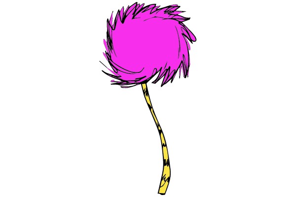 Pink and Yellow Whisker Brush