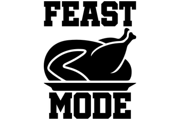 Feast Mode: A Graphic Design Showcasing a Logo for a Restaurant Specializing in Roasted Meats.