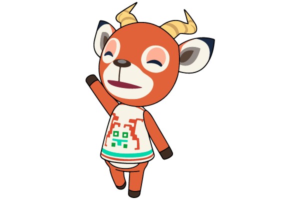 Happy Deer: A Festive Greeting