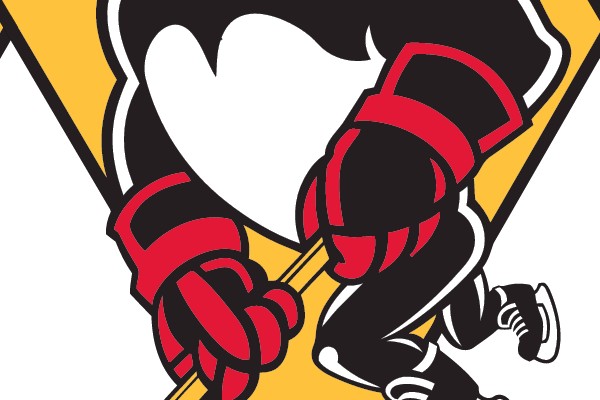 Penguin Hockey Player in Action