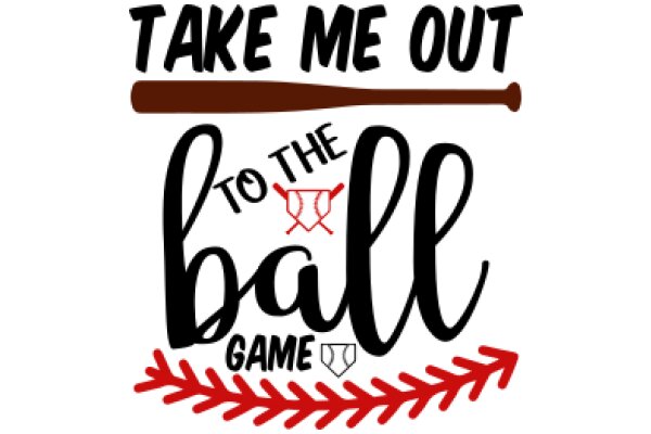 Take Me Out to the Ball Game: A Graphic Design of a Baseball Bat and a Baseball Glove