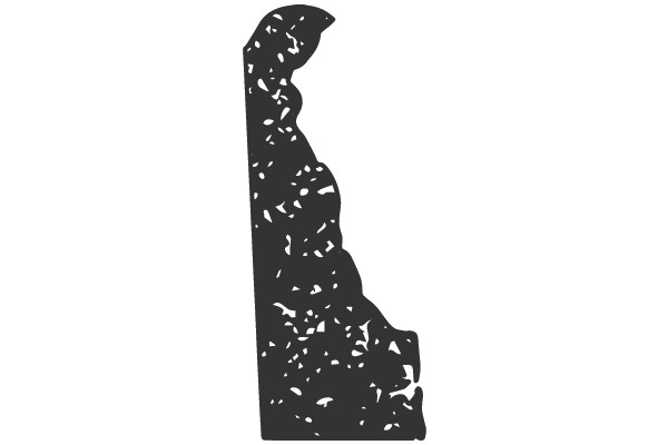 Delaware Silhouette Map