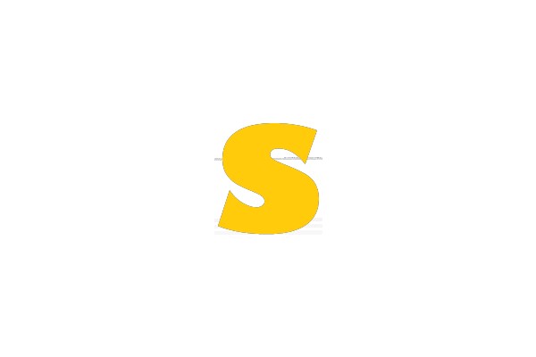Yellow Letter 'S'