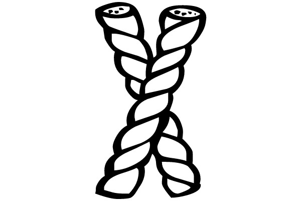 Entwined Symbol: A Drawing of Interlocking Shapes