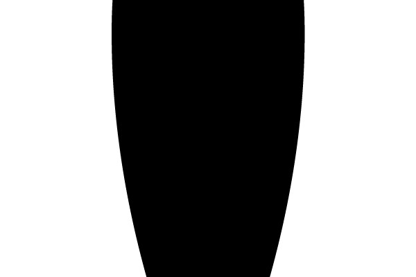 Black Teardrop with Hole