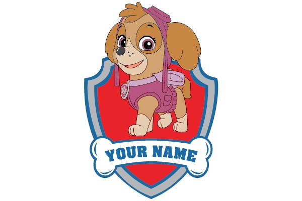 Paw Patrol Badge with Your Name