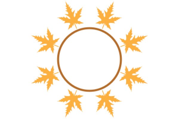 Autumnal Decor: A Circle of Fall Leaves
