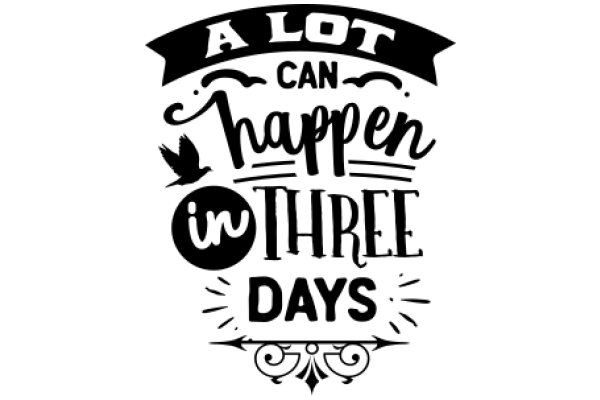 A Lot Can Happen in Three Days: A Graphic Design Showcasing the Power of Time