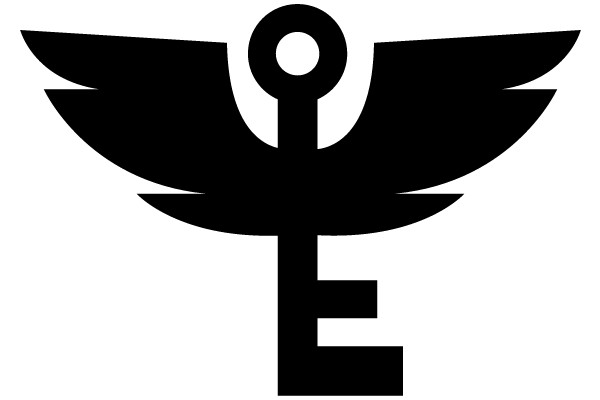 Health Symbol with Wings and Key