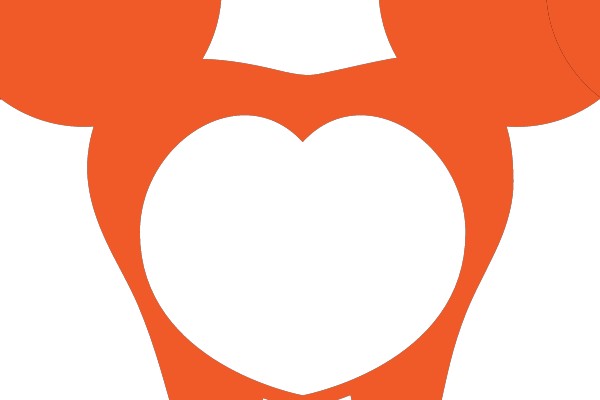 Heart-Shaped Orange Icon