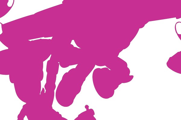 Vibrant Silhouette: Dynamic Duo in Motion