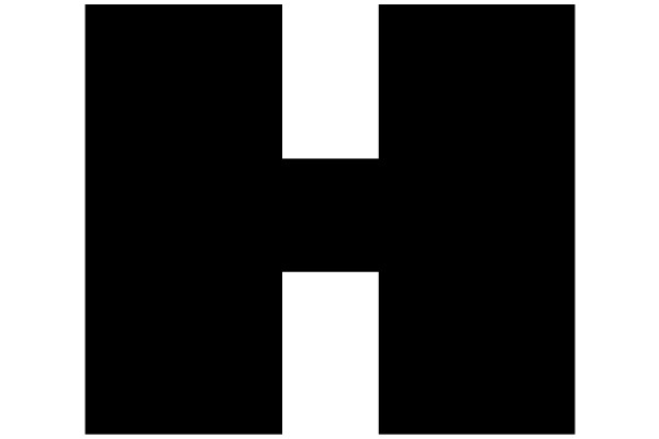 Bold Black 'H' Symbol