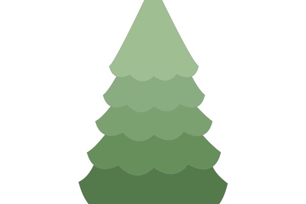 A Festive Christmas Tree Clip Art