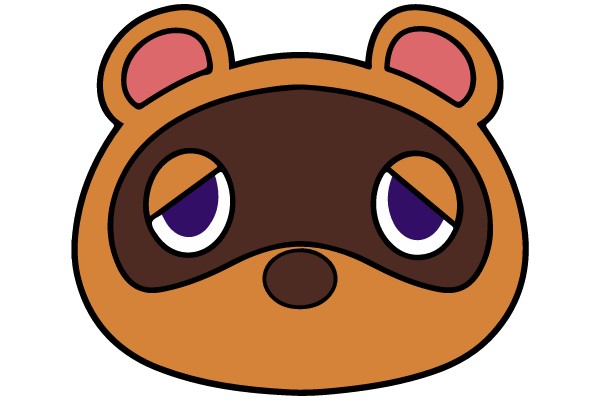 Whimsical Raccoon Character Illustration