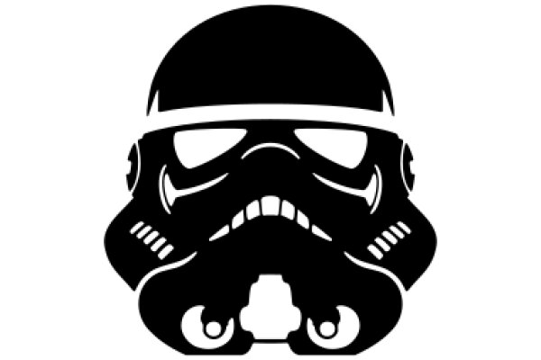 Stylish Logo of a Stormtrooper Helmet