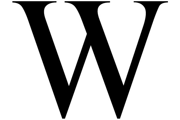 Bold Black Letter W