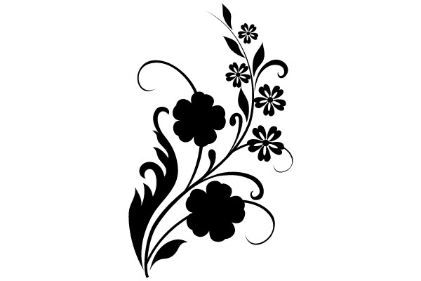 Decorative Vintage Floral Ornament