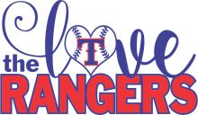 Love for the Rangers: A Graphic Design Showcasing the Team's Logo and Name